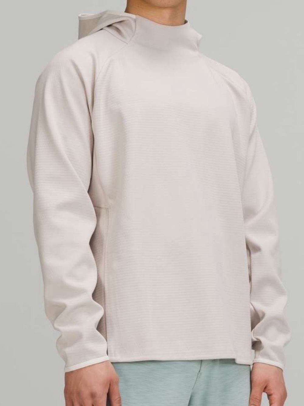 Men's Lightweight Crewneck Sweater in Light Beige